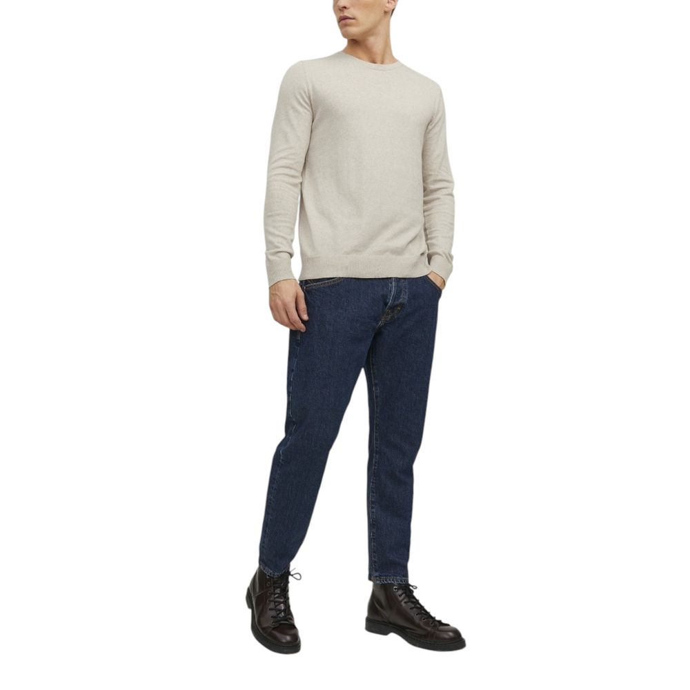 Jack Jones Men's Cotton & Viscose Sweatshirt - Beige
