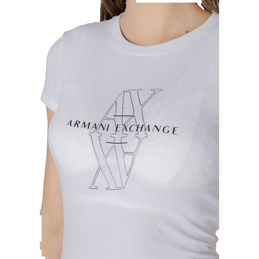 Armani Exchange Women's Stretch Cotton T-Shirt - White