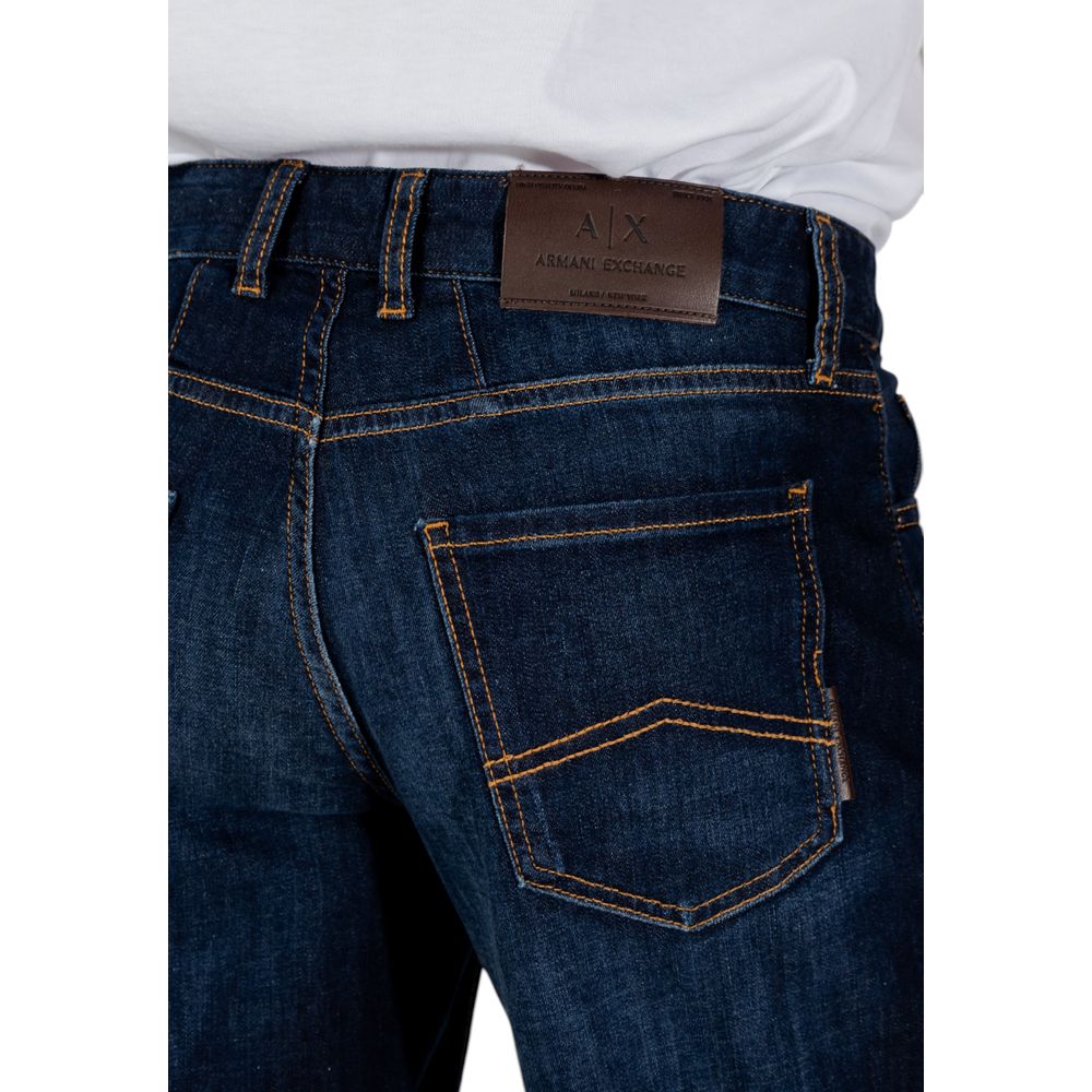 Armani Exchange Men's Regular-Fit Stretch Cotton Bermuda Shorts - Blue