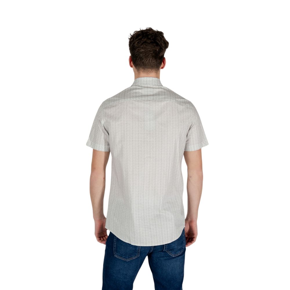 Armani Exchange Cream Cotton Shortsleeve