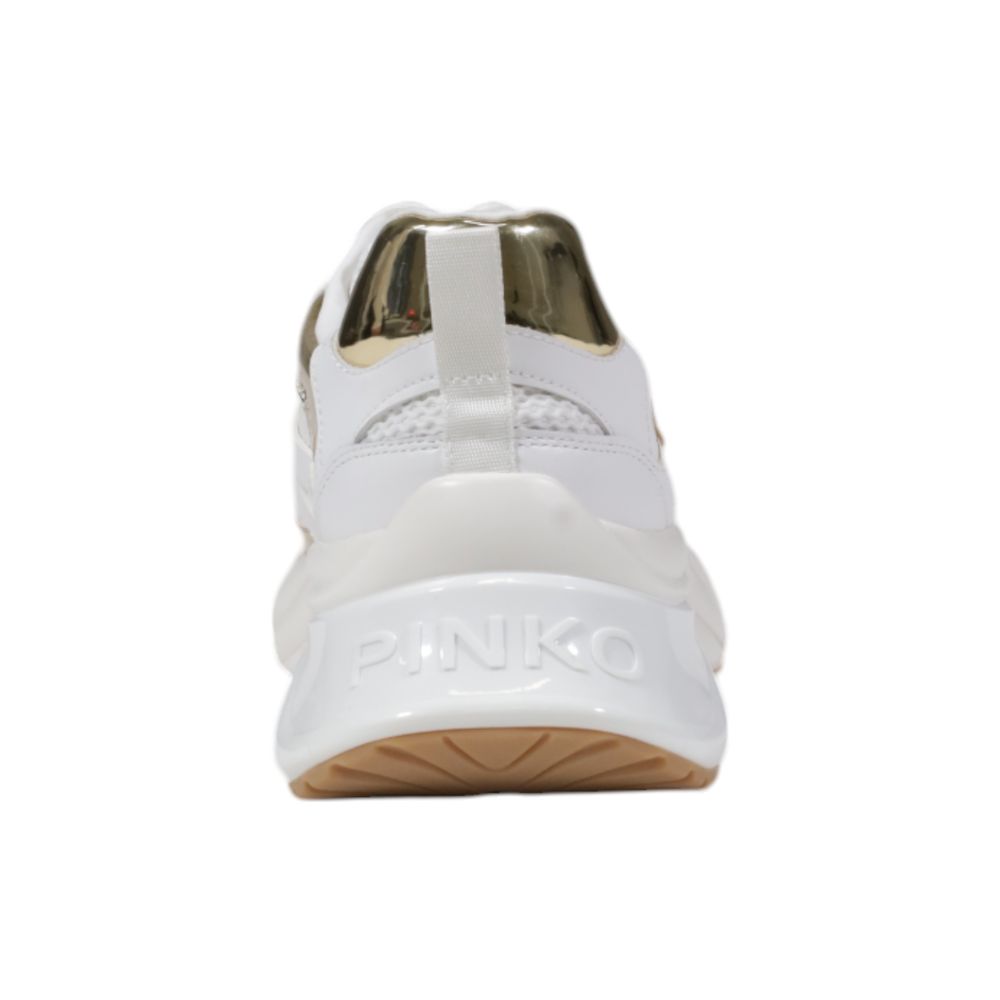 PINKO White Leather Sneaker