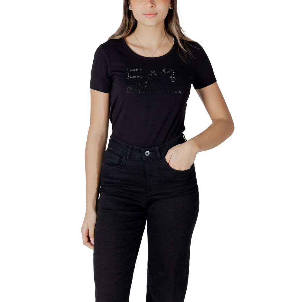 EA7 Emporio Armani Women's Stretch Cotton T-Shirt - Black