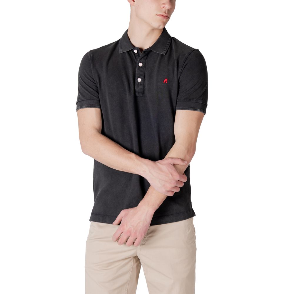 Replay Men's Cotton Polo Shirt - Black