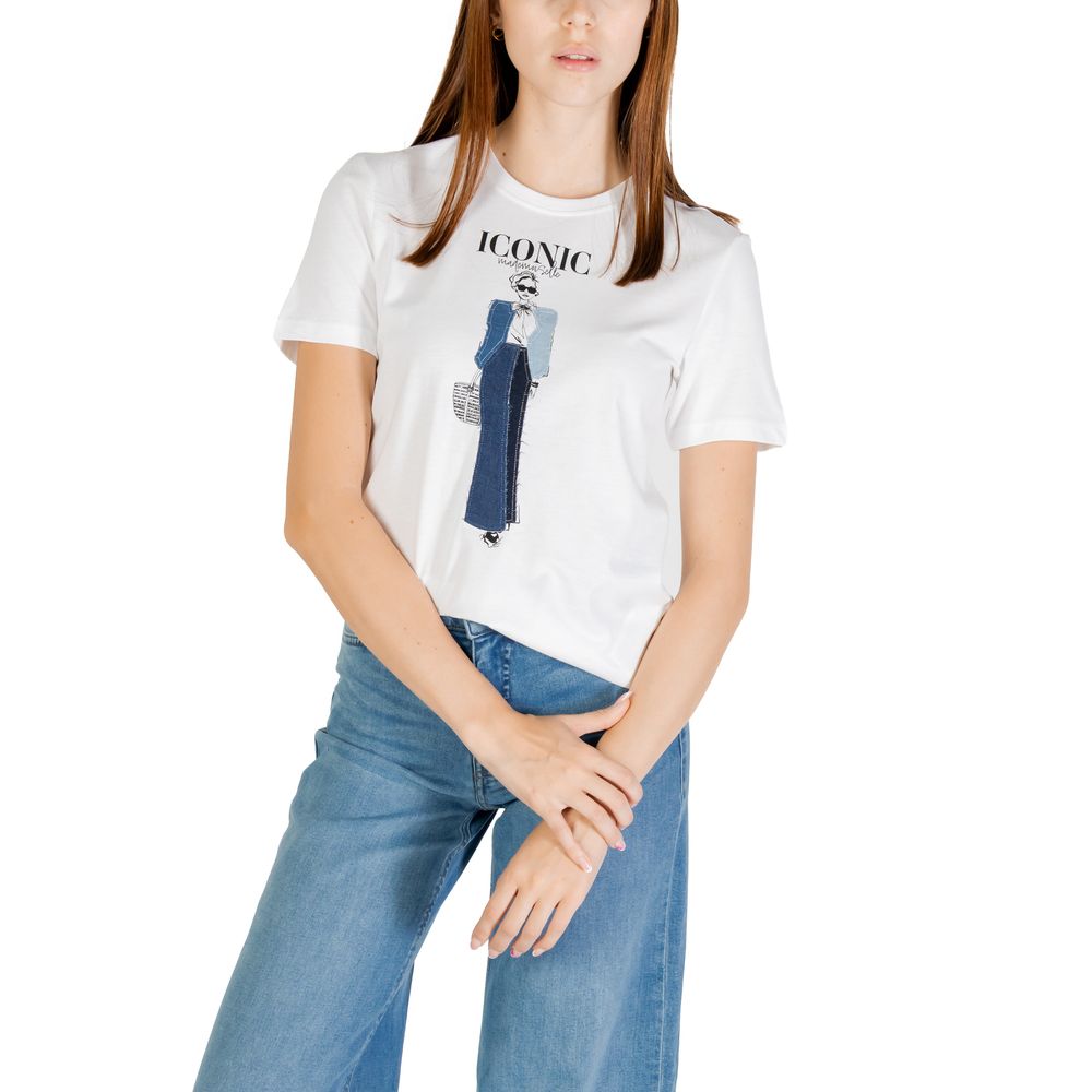 Only Women's Short-Sleeve Organic Cotton T-Shirt - Blue