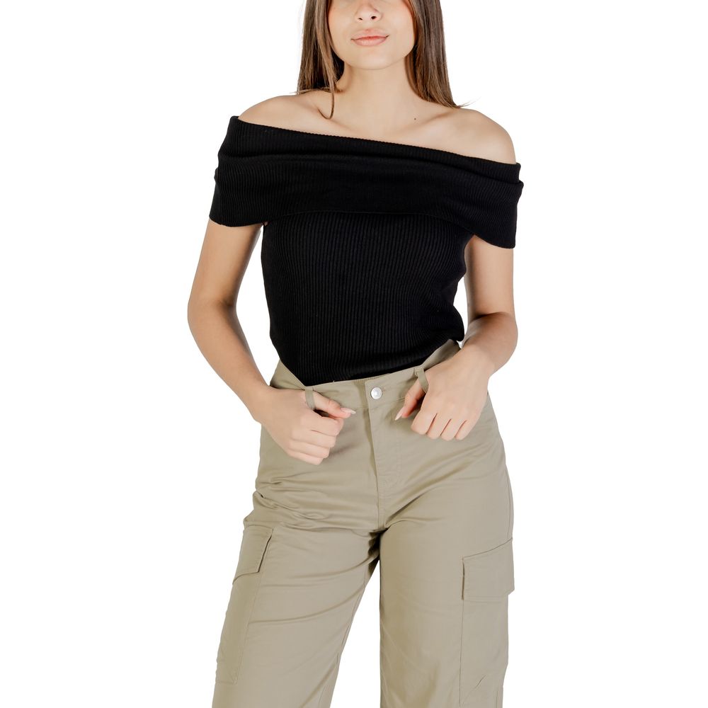Only Black Polyester Sweater