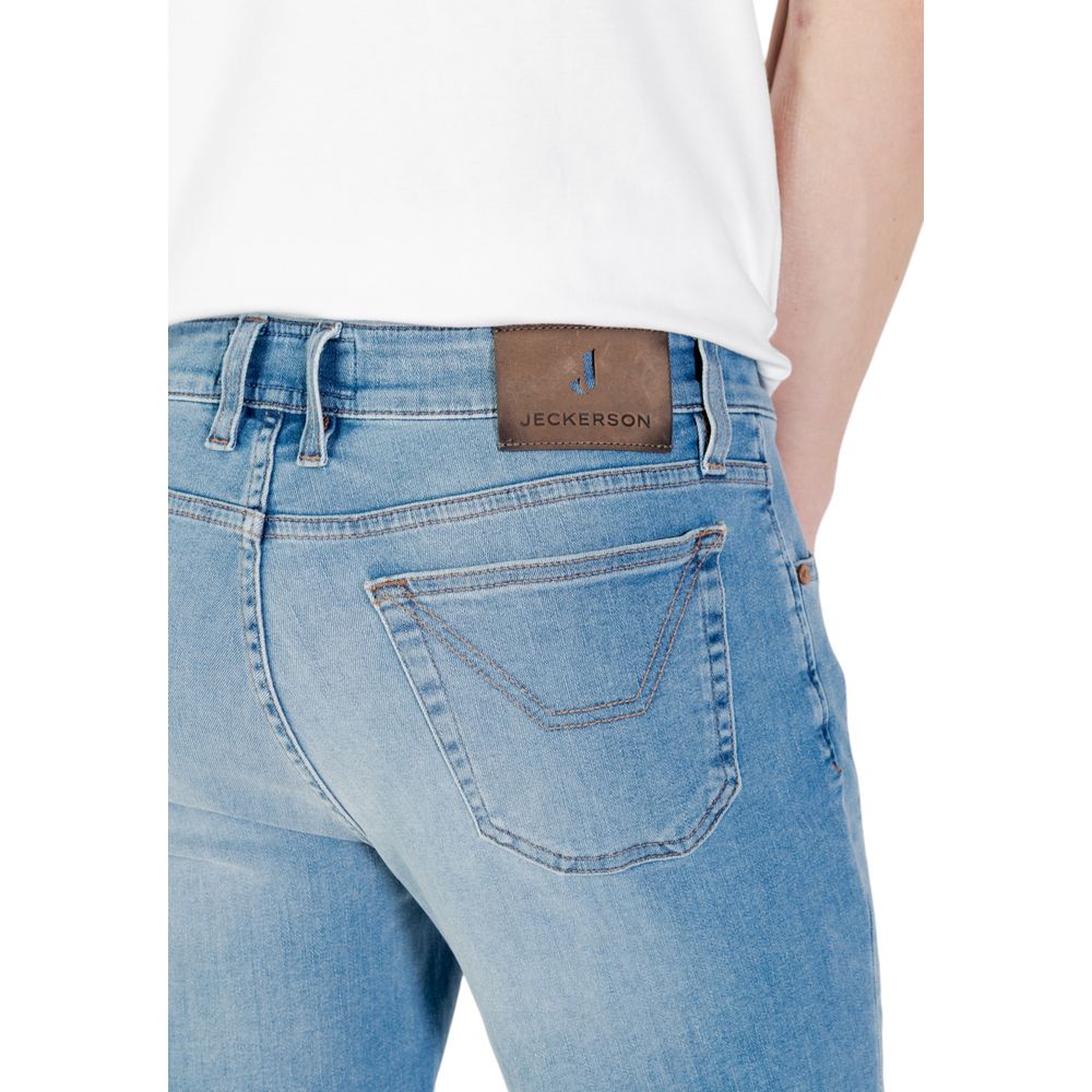 Jeckerson Light Blue Cotton Bermuda