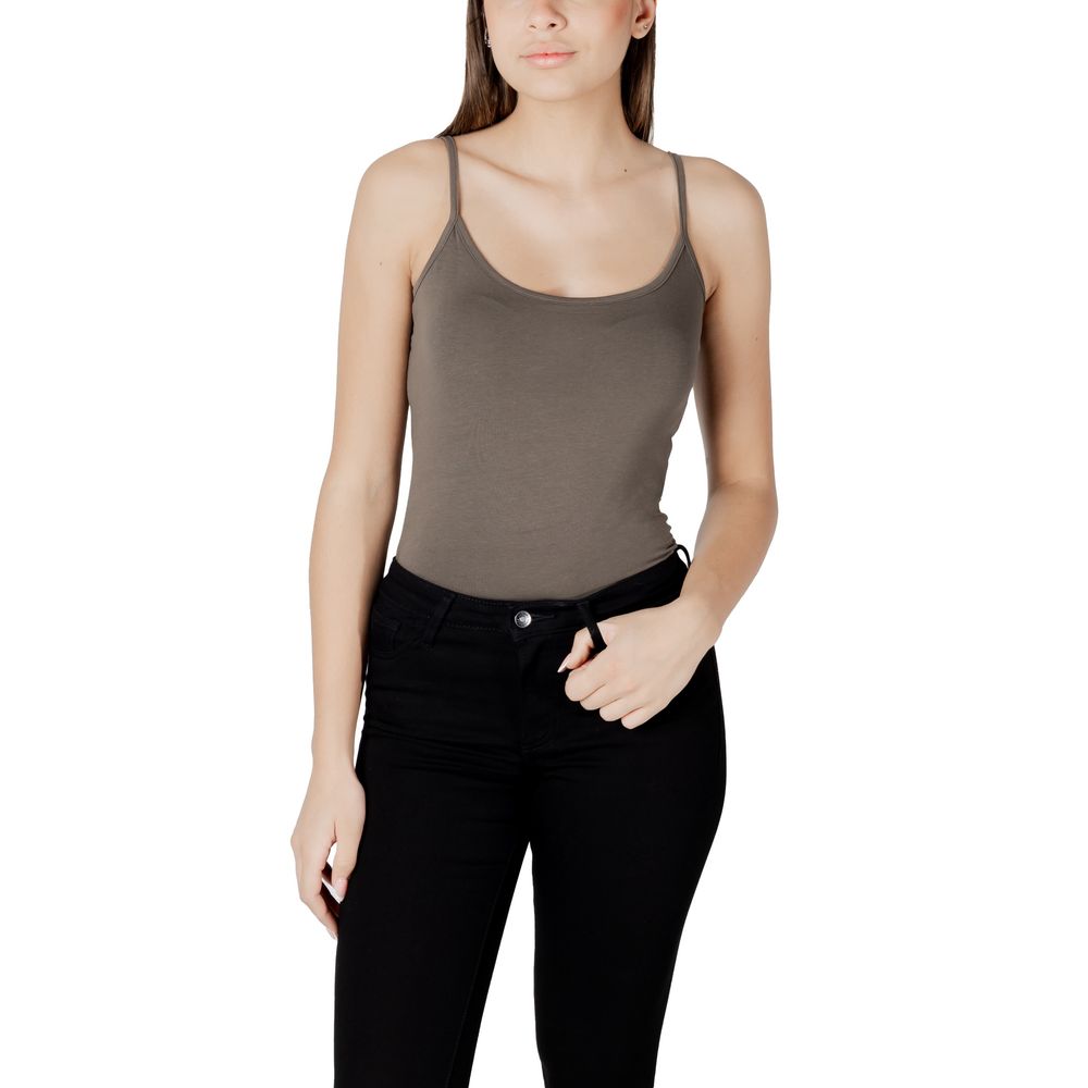 Morgan De Toi Women's Stretch Cotton Canvas Tank Top - Green