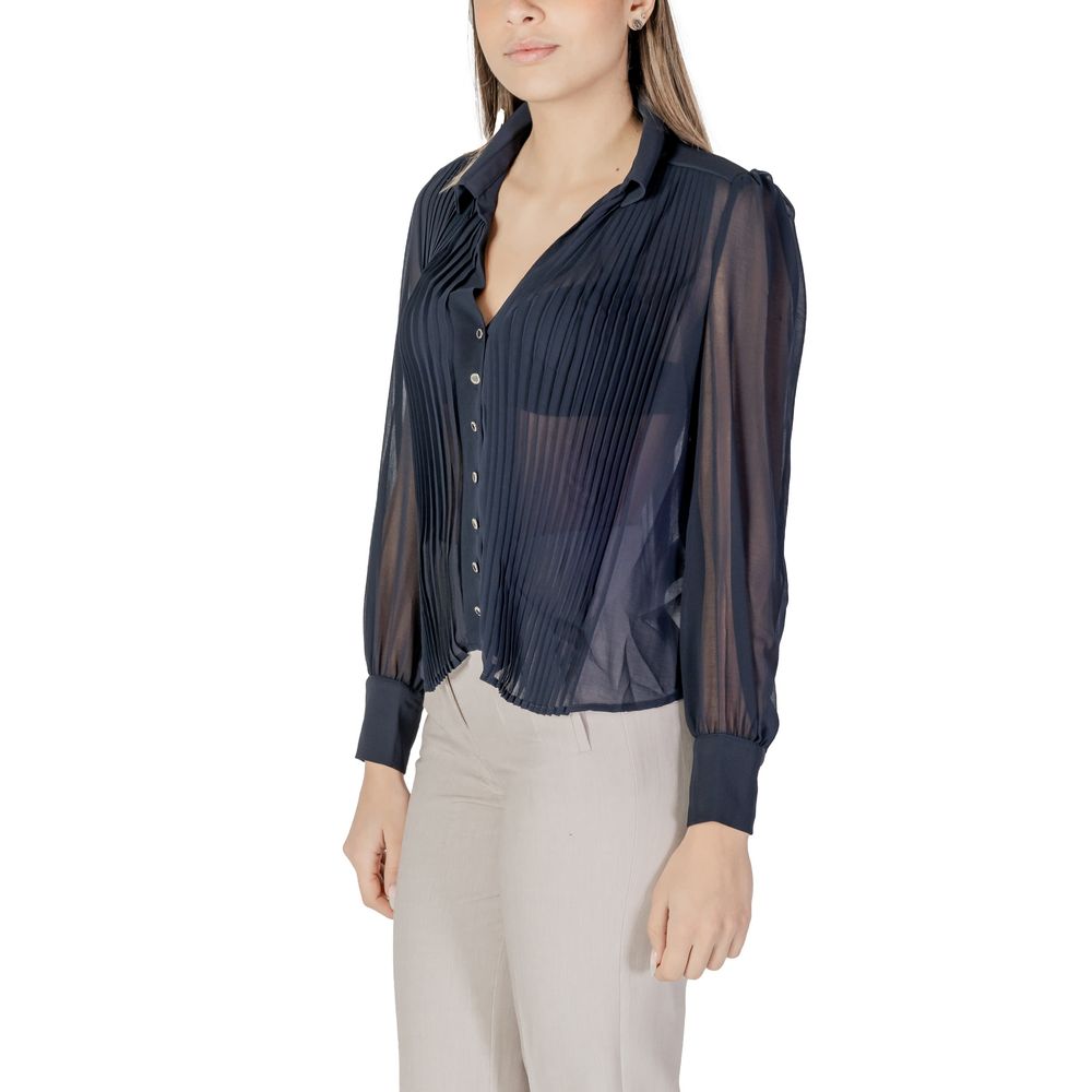 Morgan De Toi Women's Long-Sleeve Polyester Shirt - Blue