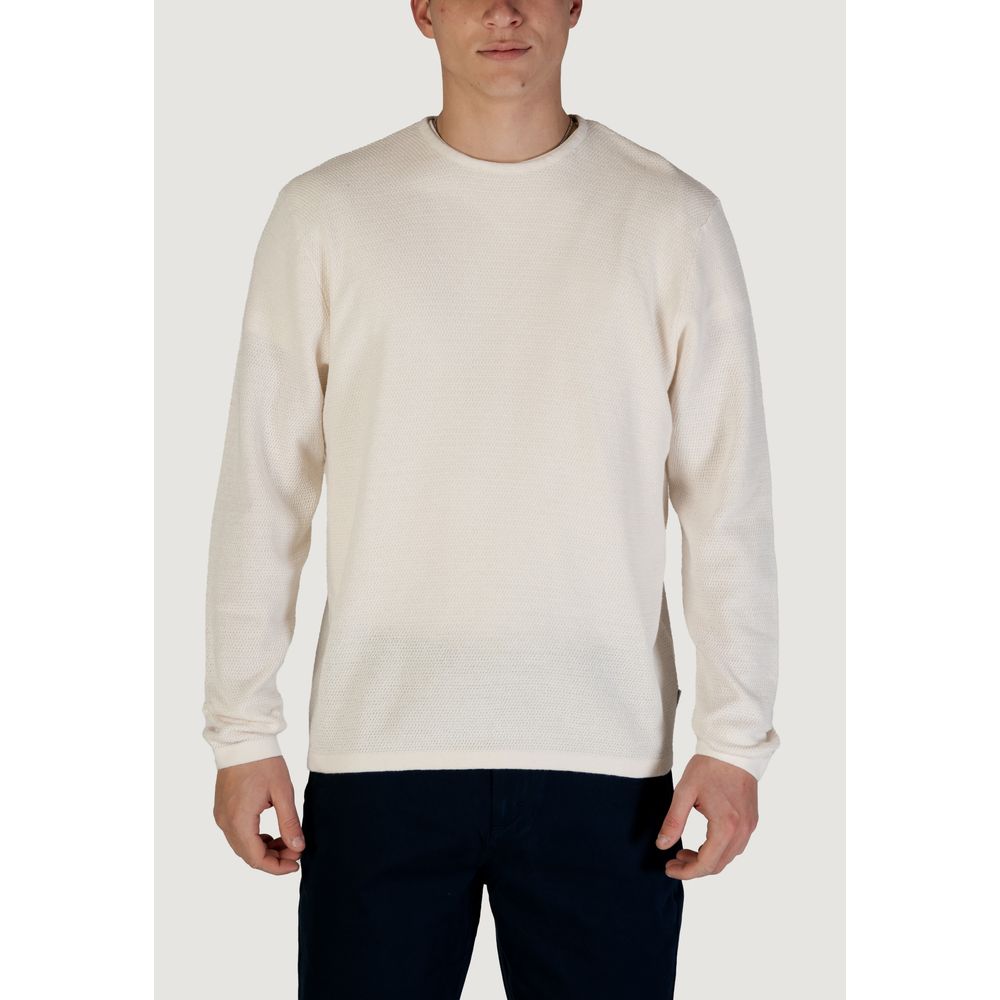 Jack Jones Men's Cotton Polyester Sweatshirt - White