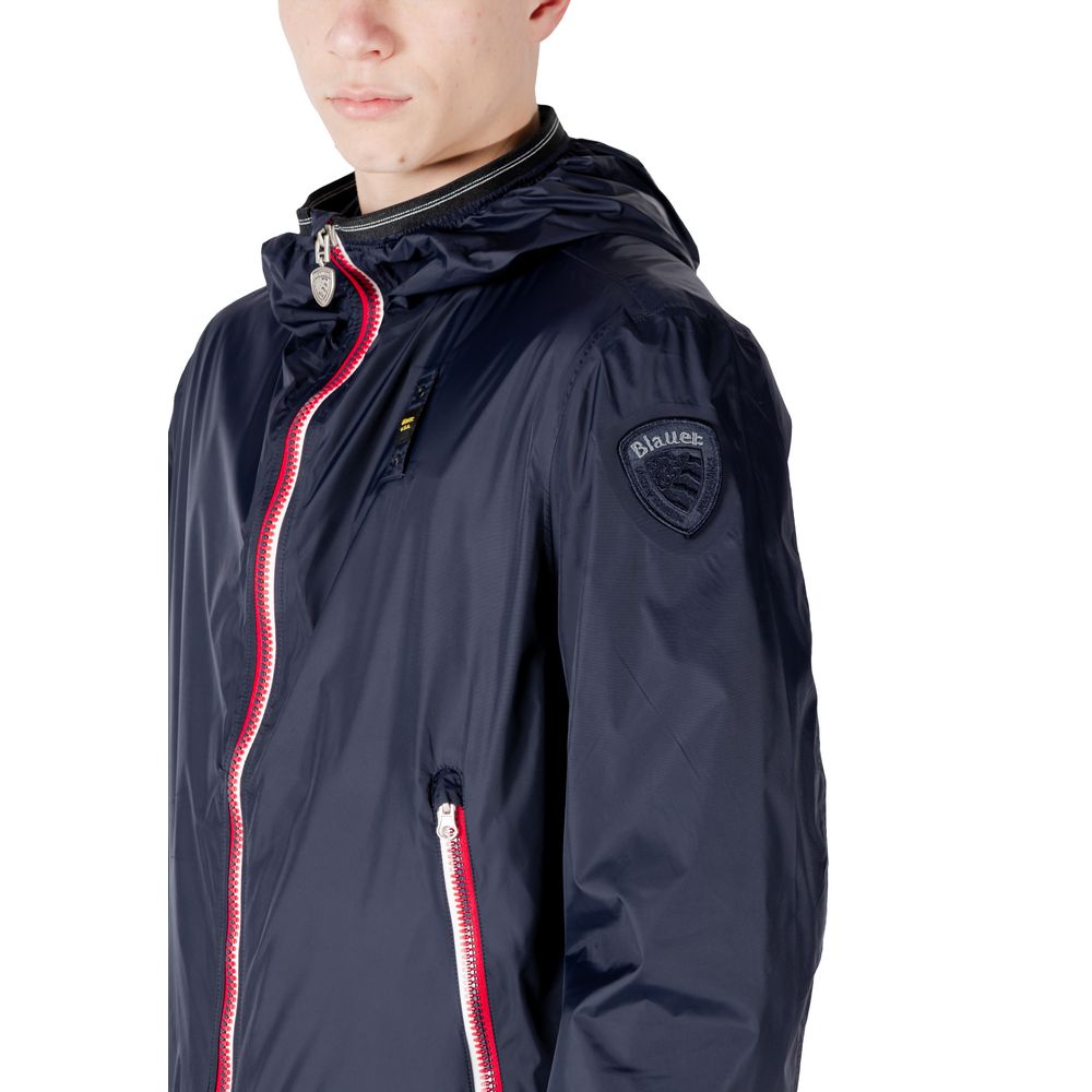 Blauer Men's Polyamide Windbreaker Jacket - Blue