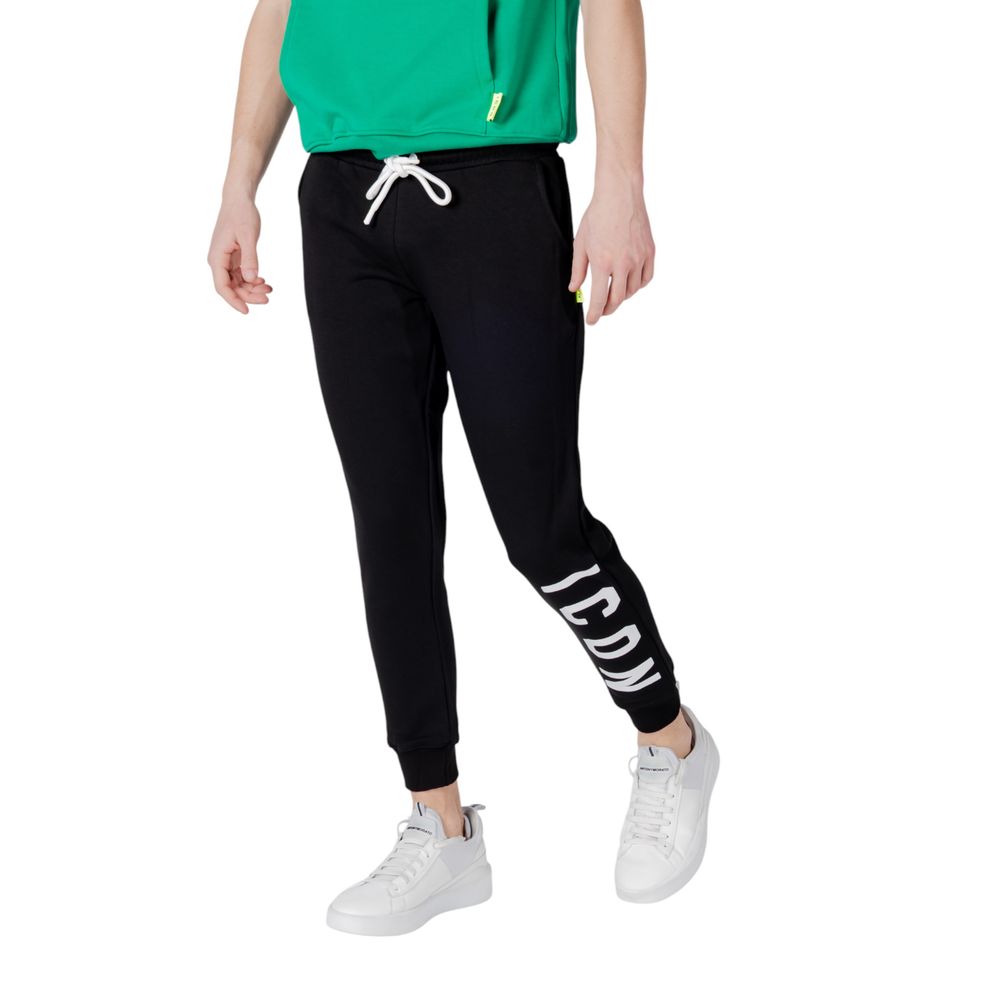 Icon Men's Slim Cotton Polyester Activewear Jogger Pants - Black