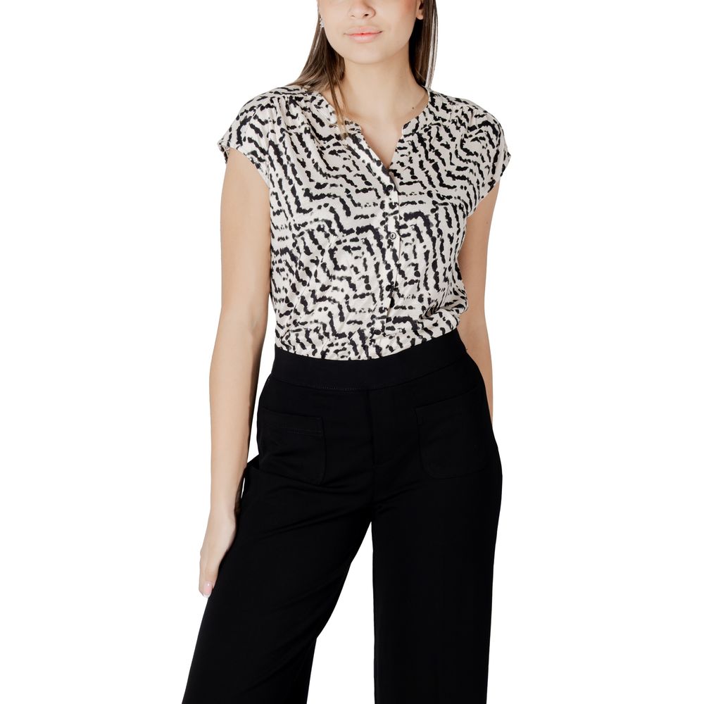 Street One Women's Modal & Cotton T-Shirt - Cream