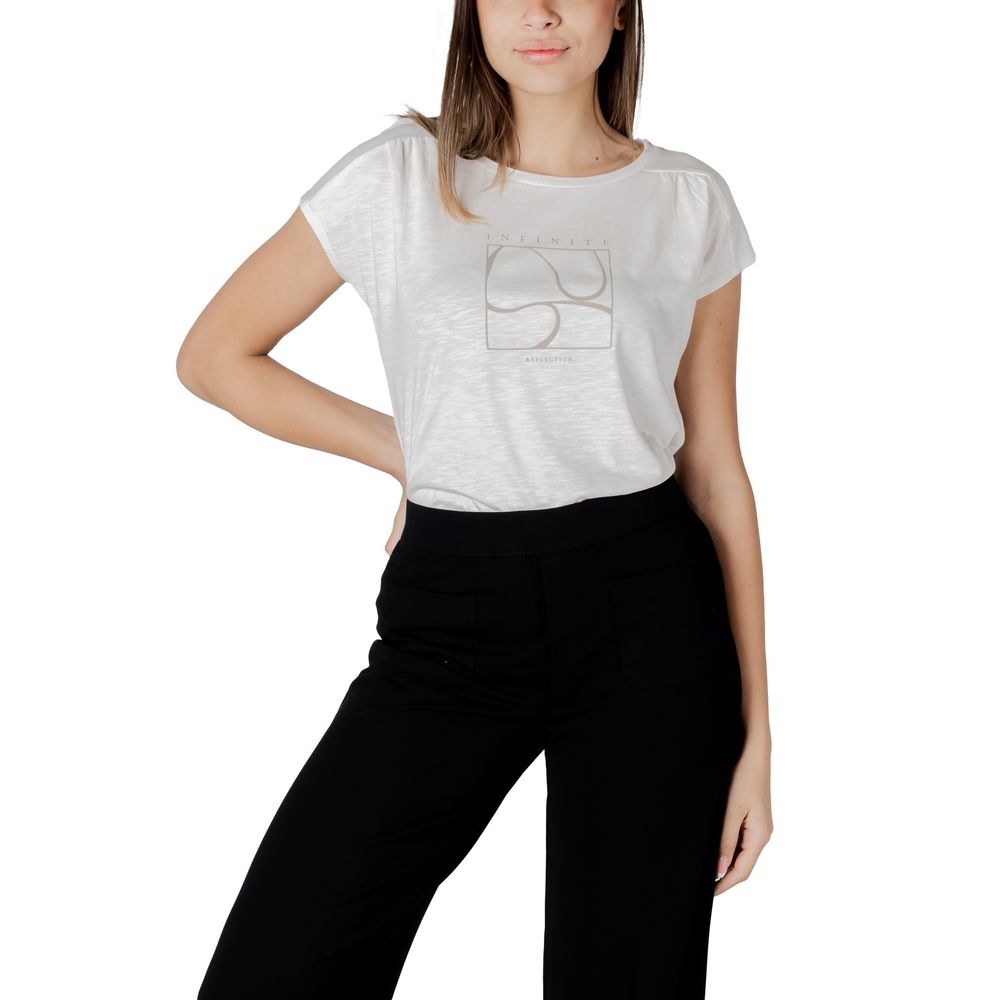 Street One Women's Modal & Cotton T-Shirt - White