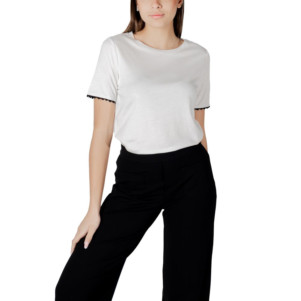 Street One Women's Modal & Cotton T-Shirt - White