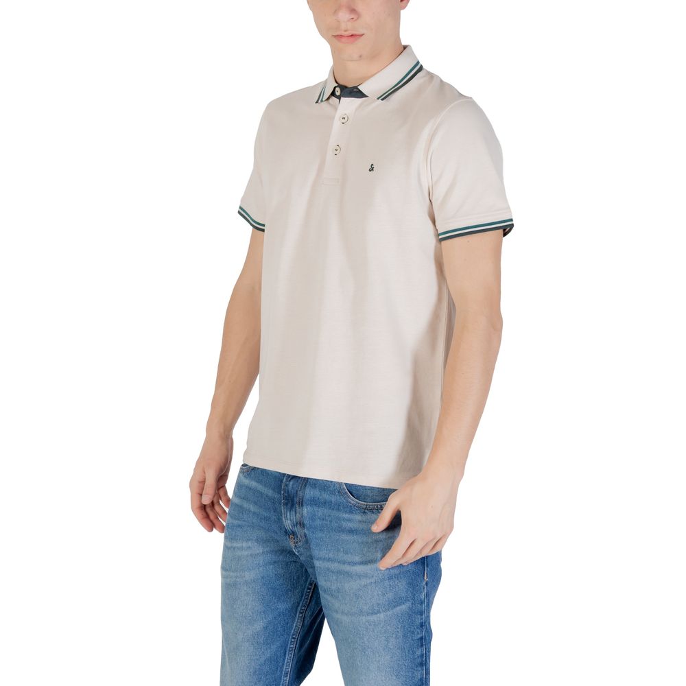 Jack Jones Men's Cotton Polo Shirt - Beige