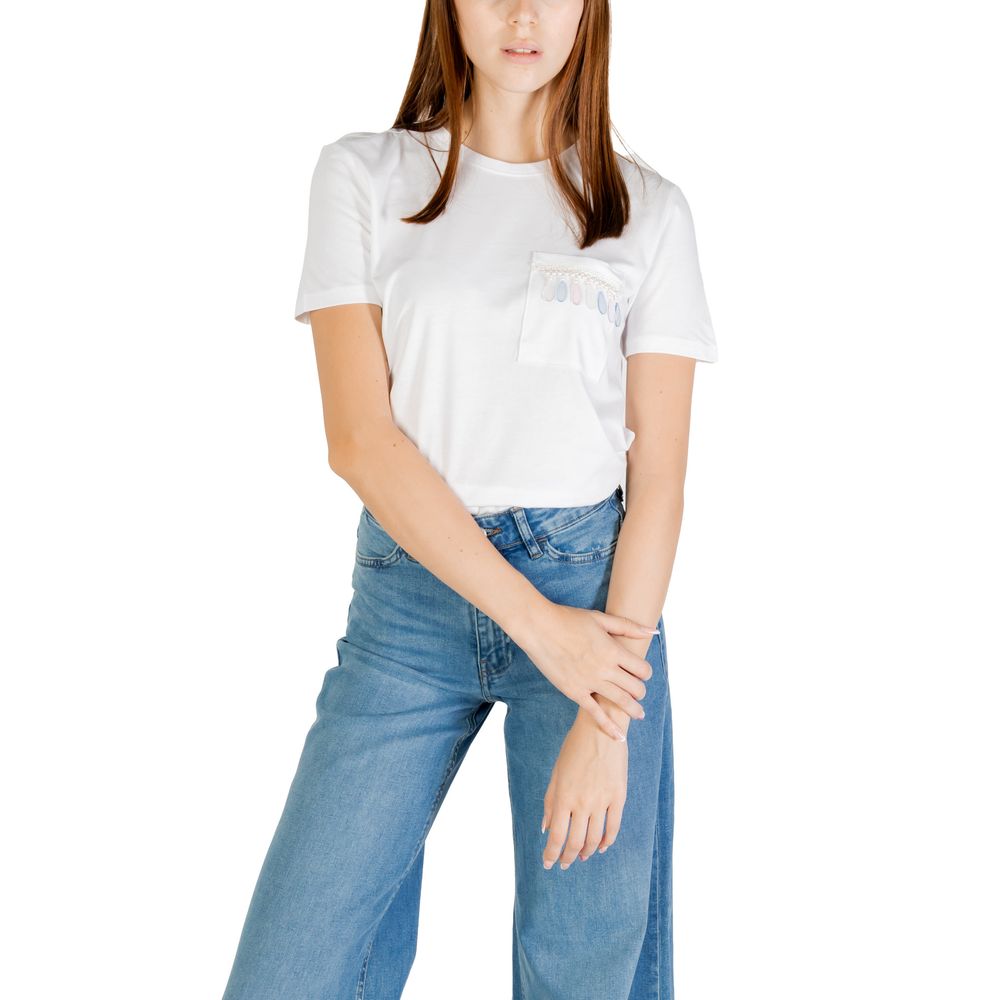Only Women's Lightweight Organic Cotton T-Shirt - White