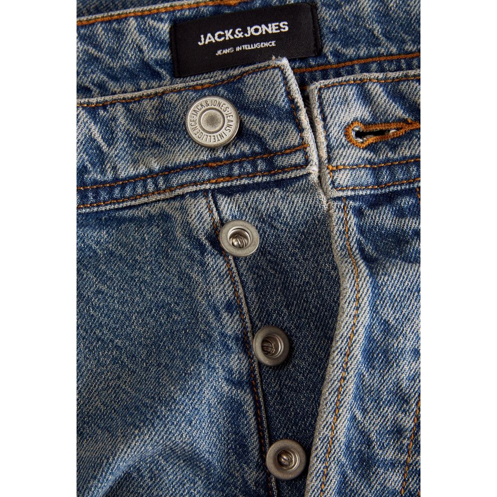 Jack Jones Men's Relaxed-Fit Regular-Fit Wide Stretch Denim Cotton Jeans - Blue