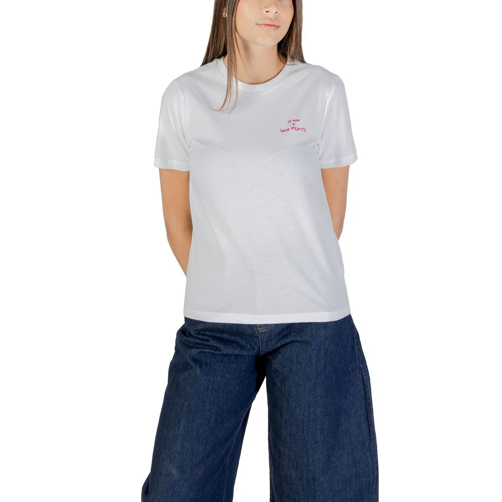 Only Women's Cotton T-Shirt - Natural Pink