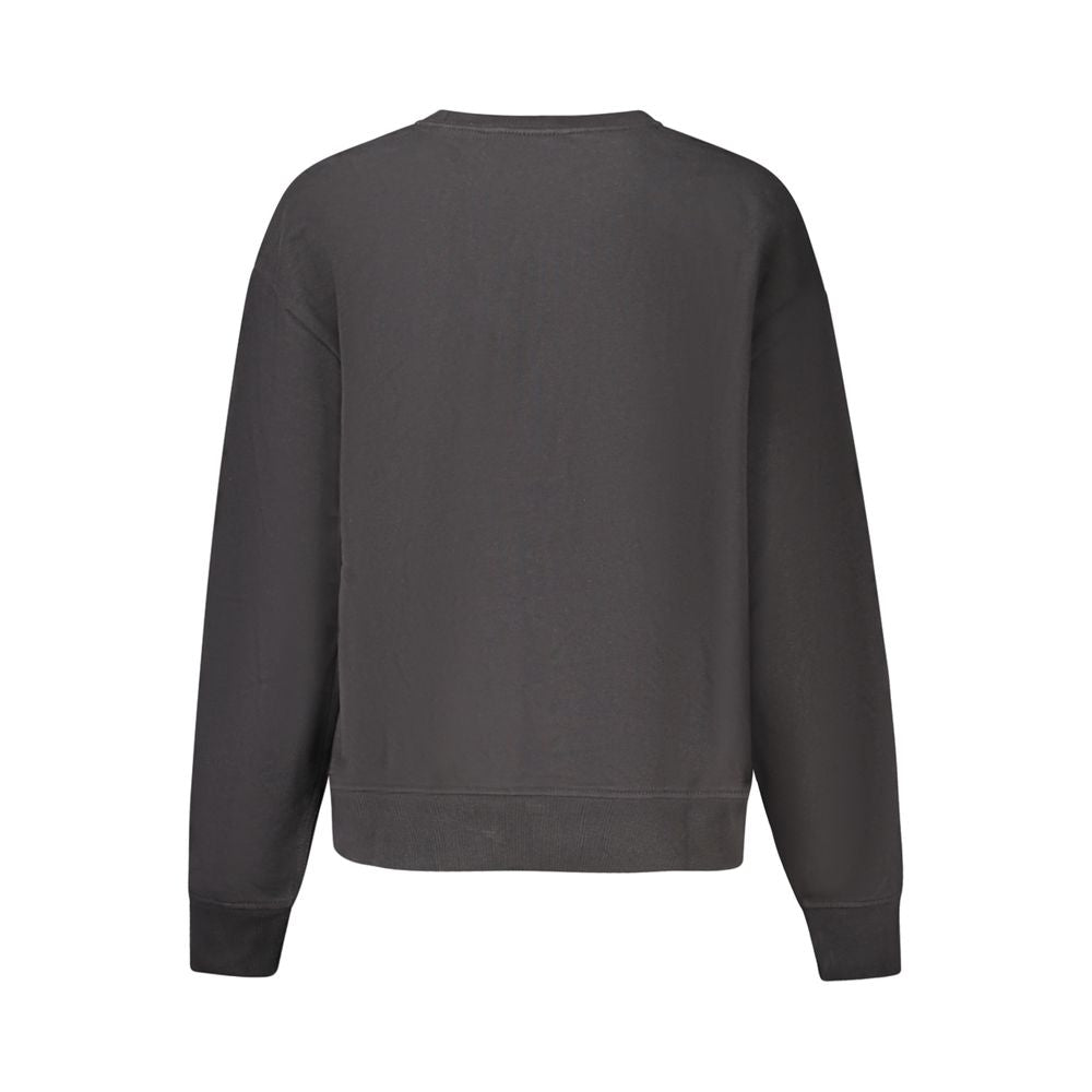 Sweatshirt by Calvin Klein for women in cotton polyester black & print presents a smart casual silhouette, featuring a smart casual and for a sophisticated look.
