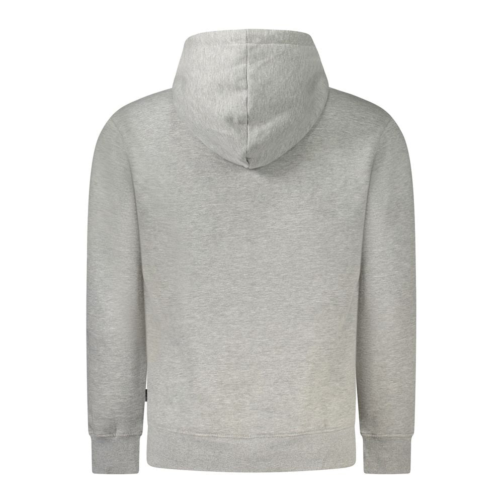Hooded Sweatshirt Hoodie by Pepe Jeans for men in cotton polyester gray features an luminous silhouette, showcasing a sophisticated hooded neckline and for a truly luminous look.