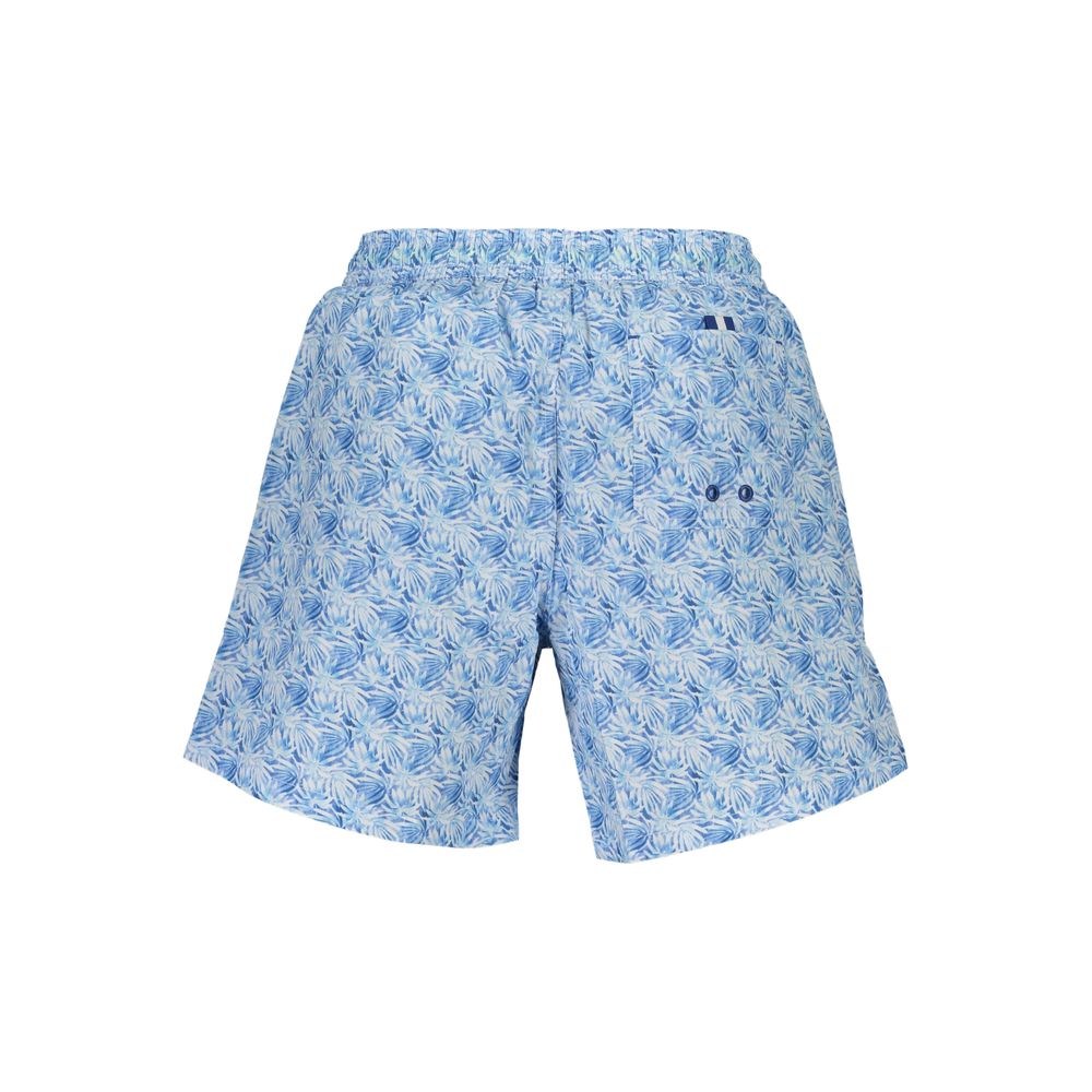 Swim Shorts by North Sails for men in organic cotton & polyester blue & patterned presents a beach chic silhouette from the Men's Organic Cotton & Polyester Swim Shorts collection, showcasing a beach chic cut for a refined poolside look.