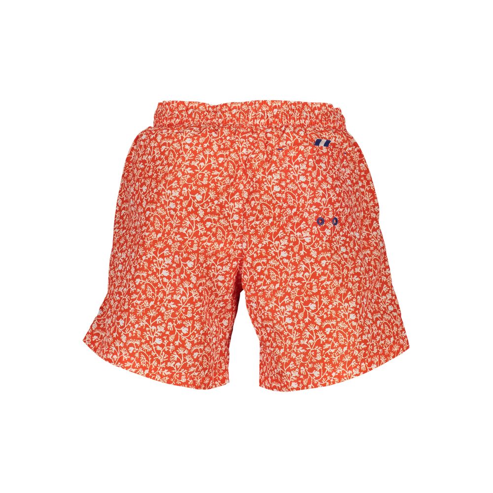Swim Shorts by North Sails for men in organic cotton & polyester red & patterned features a resort ready silhouette, perfectly capturing the resort ready aesthetic of Men's Organic Cotton & Polyester Swim Shorts with a resort ready finish.