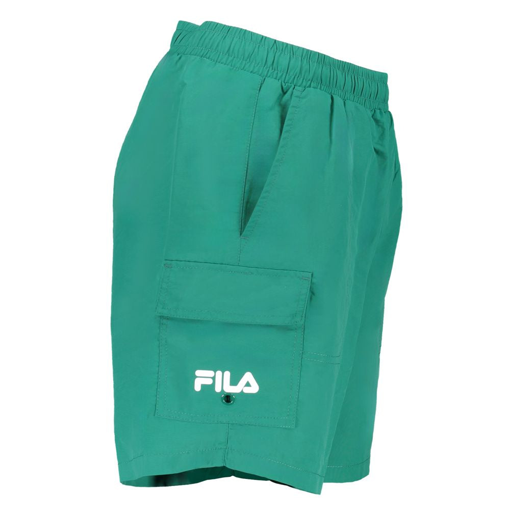 Short Trousers by Fila for men in polyamide green & print features an effortlessly chic with a short and that creates a effortlessly chic and tailored silhouette.