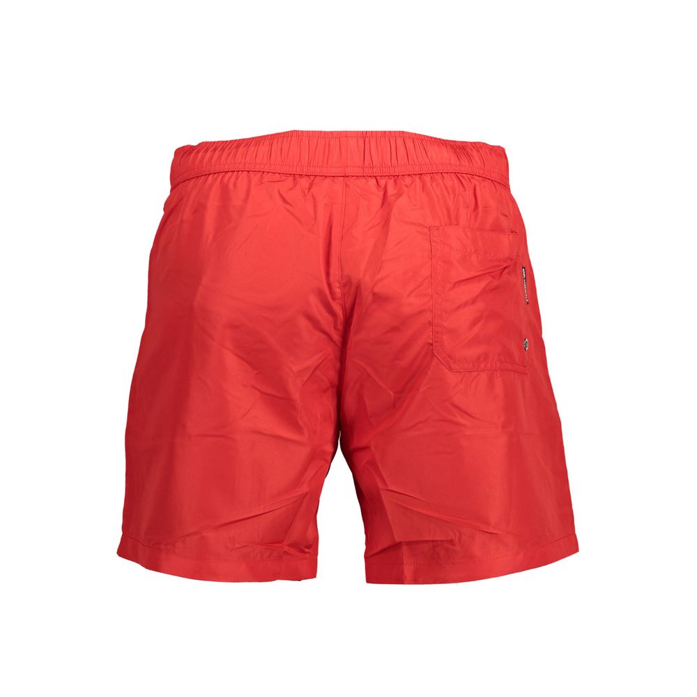 Karl Lagerfeld Men's Polyester Swim Shorts - Red