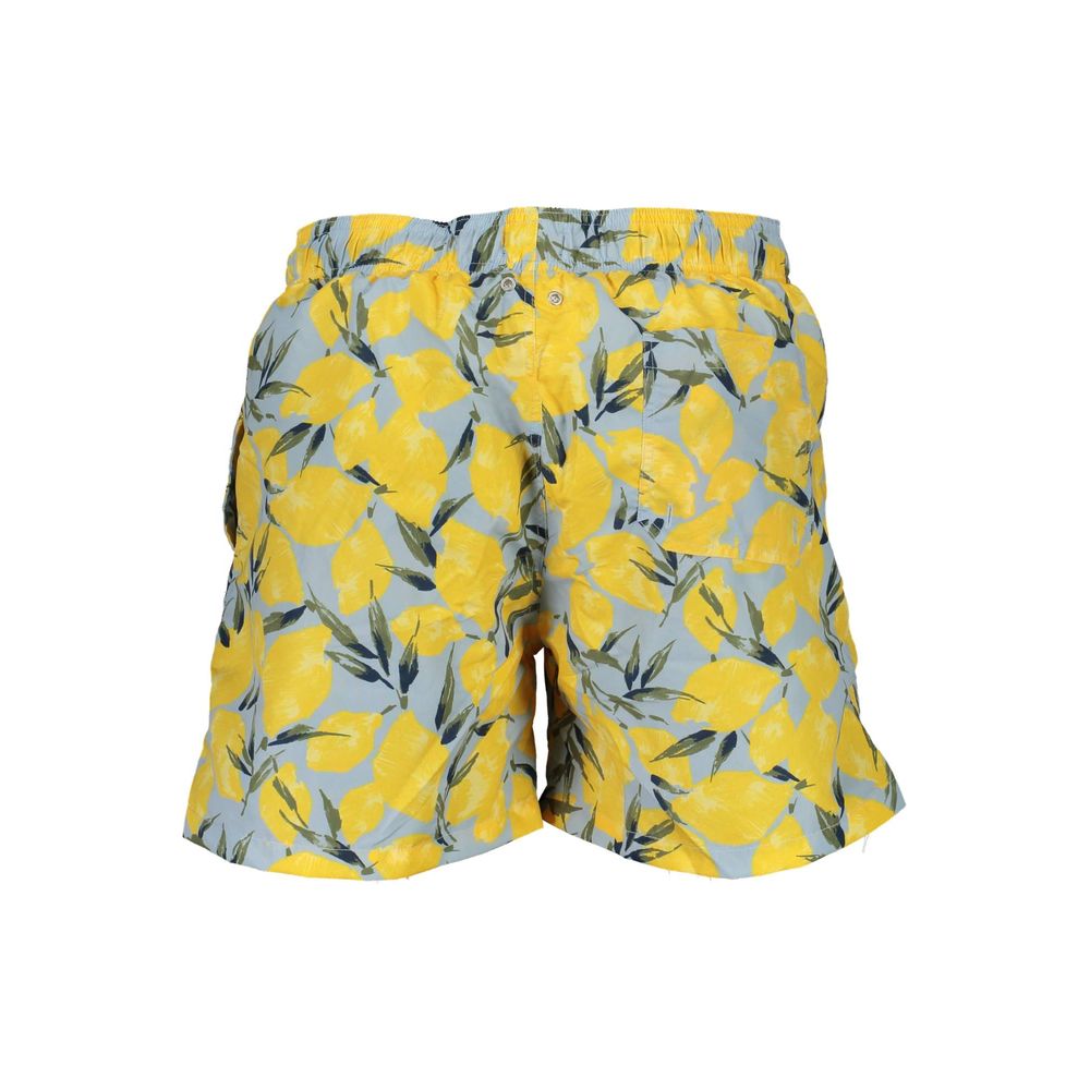 Swim Shorts by Gant for men in polyester blue features a resort ready silhouette, perfectly capturing the resort ready aesthetic of Men's Polyester Swim Shorts with a resort ready finish.