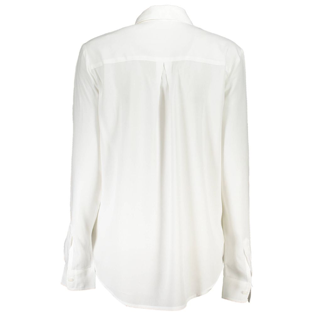 Desigual Women's Long-Sleeve Viscose Shirt - White Patterned Print