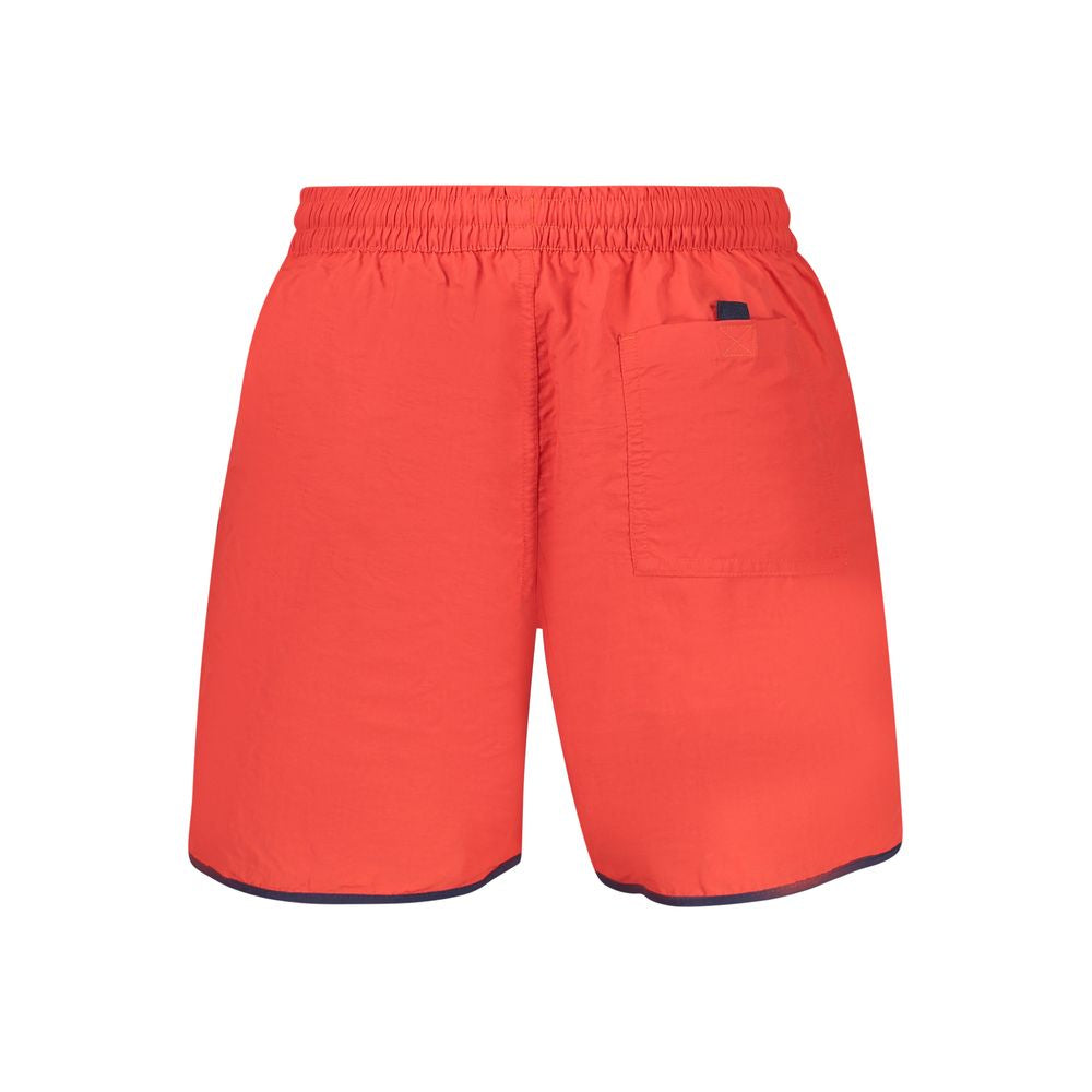 Norway 1963 Men's Polyamide Swim Shorts - Red Print