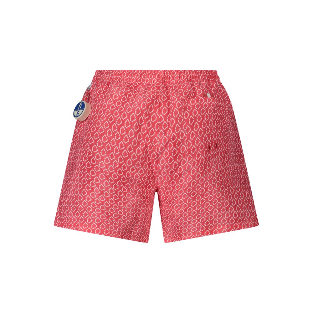 Swim Shorts by North Sails for men in polyester red & patterned features a resort ready silhouette, perfectly capturing the resort ready aesthetic of Men's Polyester Swim Shorts with a resort ready finish.