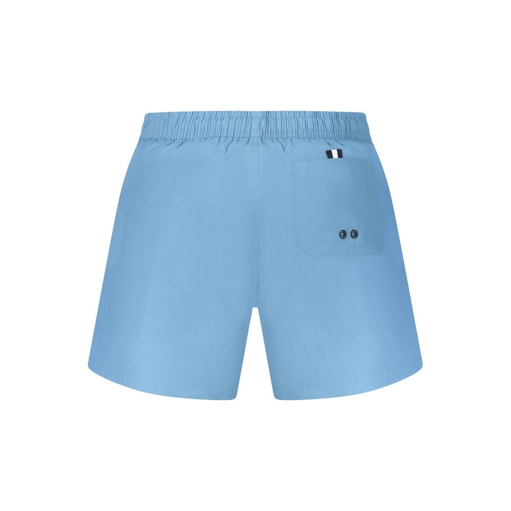 Swim Briefs by North Sails for men in nylon azzurro & striped showcases a riviera-ready silhouette, expertly capturing the riviera-ready essence of the Men's Nylon Swim Briefs design with a refined and riviera-ready finish.