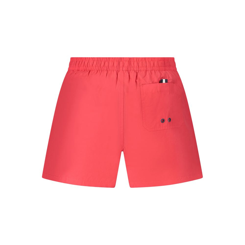 Swim Shorts by North Sails for men in cotton and red showcases a sinuous silhouette, expertly cut for a sinuous fit as part of the Men's Cotton Swim Shorts collection.