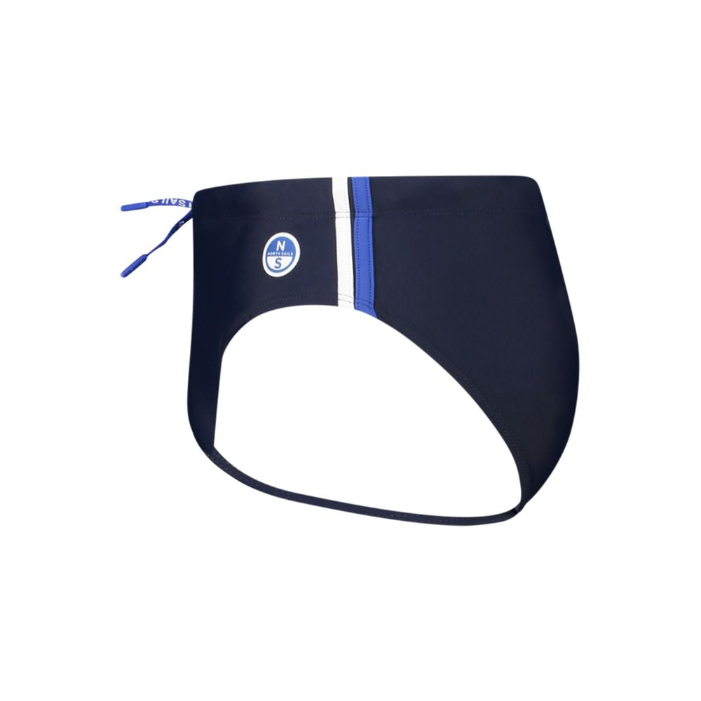 Swim Briefs by North Sails for men in elastane blue features an sartorial silhouette, showcasing the refined aesthetic of Men's Elastane Swim Briefs with a sartorial cut designed for the modern shoreline.