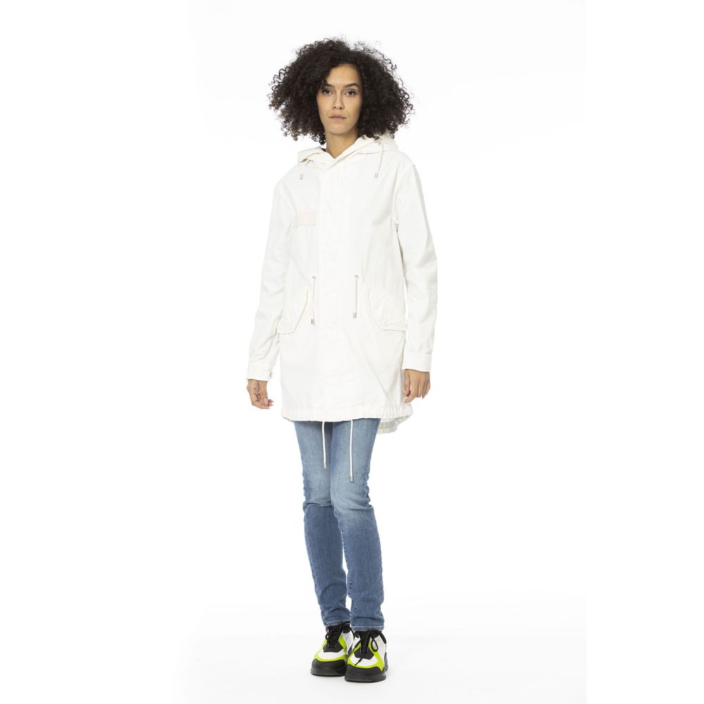 Mr&Mrs Italy White Cotton Jackets & Coat