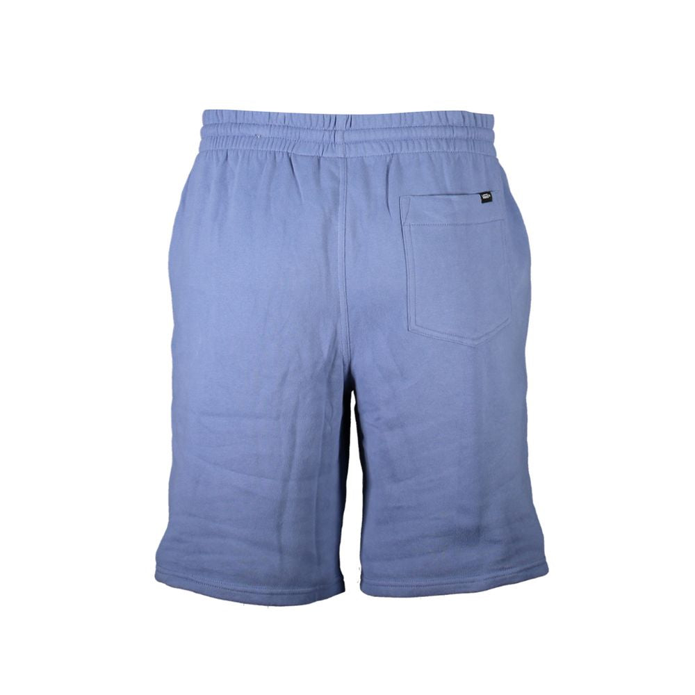 Activewear Shorts by Vans for men in cotton blue features an sporty with adjustable-waistband, presenting a short and designed for a sporty look.