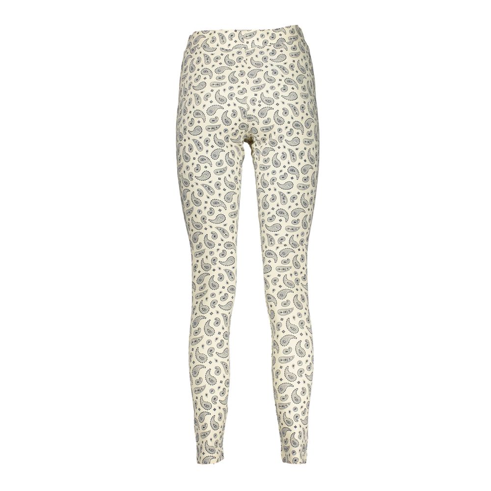 Fila Women's Leggings Cotton Activewear - White Patterned
