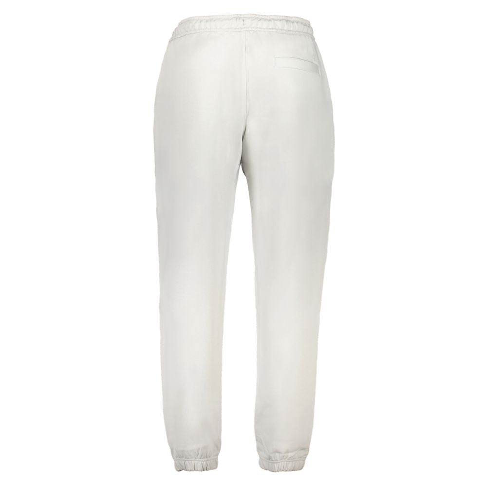 Joggers by Calvin Klein for men in cotton gray & print presents a tailored silhouette, showcasing a tailored athletic and long cut with a refined for a truly tailored aesthetic.