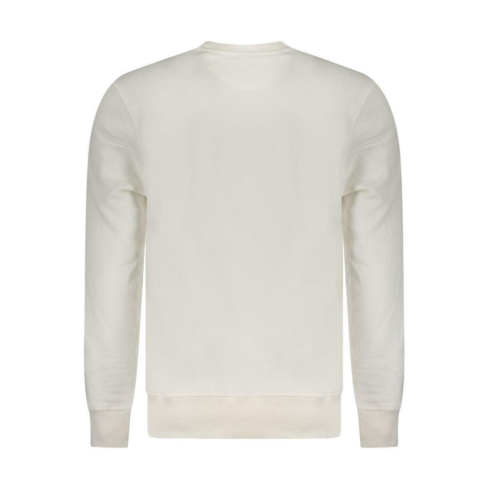 Sweatshirt by North Sails for men in cotton white showcases a slouchy chic silhouette, artfully detailed with a slouchy chic and for a slouchy chic finish.