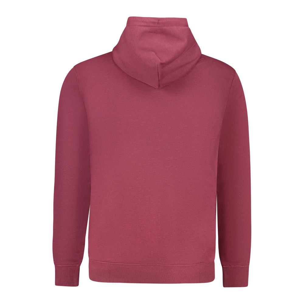 Tommy Hilfiger Men's Cotton Hooded Sweatshirt Hoodie - Red Print