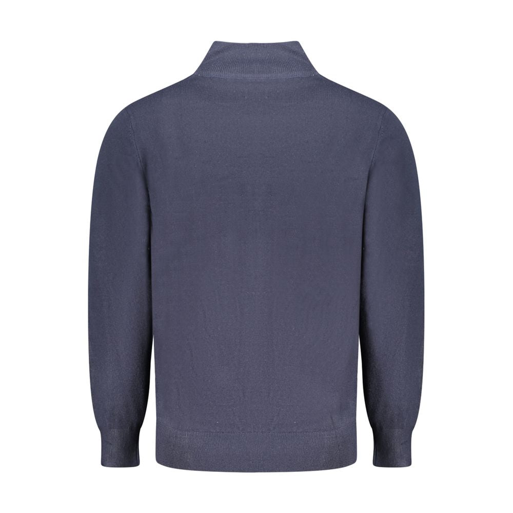 Cardigan by North Sails for men in nylon blue & signature showcases a luxurious silhouette, meticulously detailed with a sophisticated and for a refined finish.