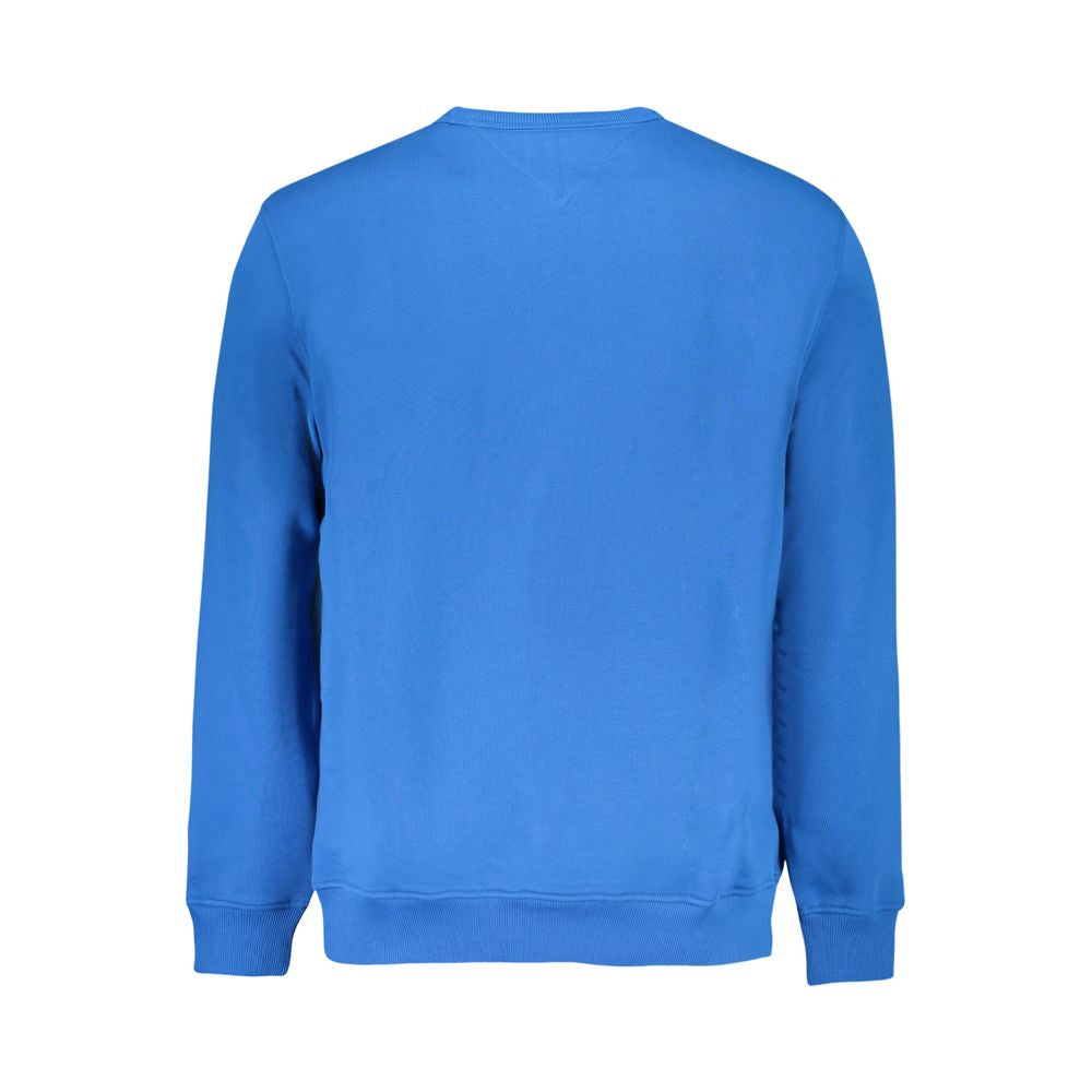 Sweatshirt by Tommy Hilfiger for men in cotton blue features an enviable silhouette, showcasing a premium and refined for a truly enviable finish.