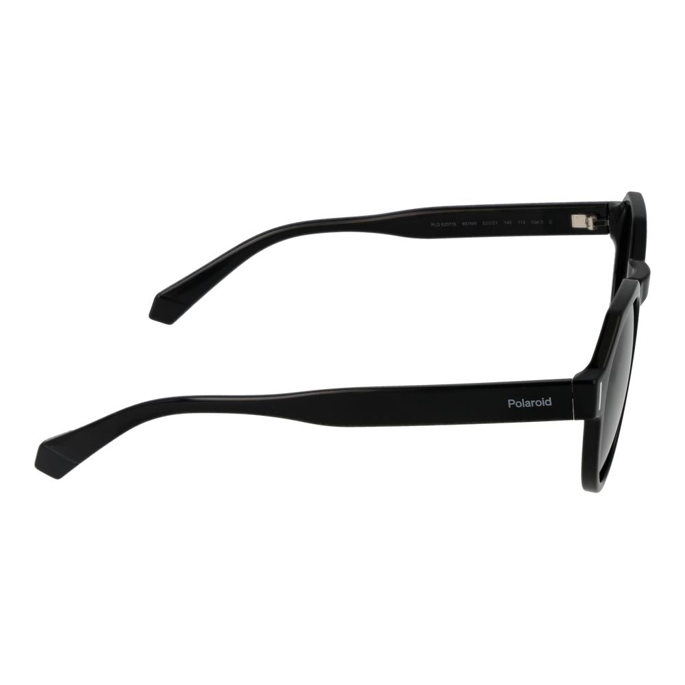 Polaroid Round Polarized Dark-Tint Polycarbonate Sunglasses - Black