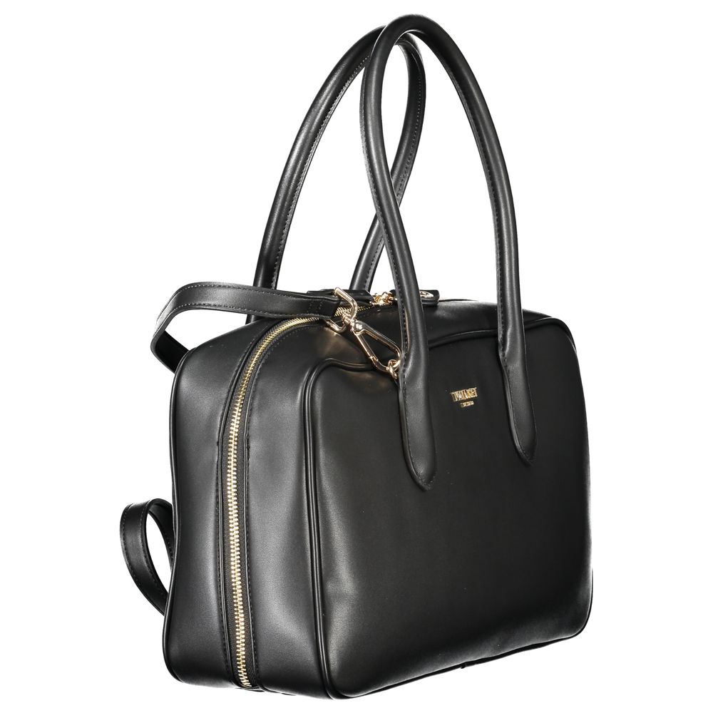 Handbag by Twinset for women in polyethylene & polyurethane black features a exquisite silhouette, showcasing a secure zipper and exquisite internal-pockets with versatile shoulder-strap, handle & adjustable-strap for a exquisite finish.