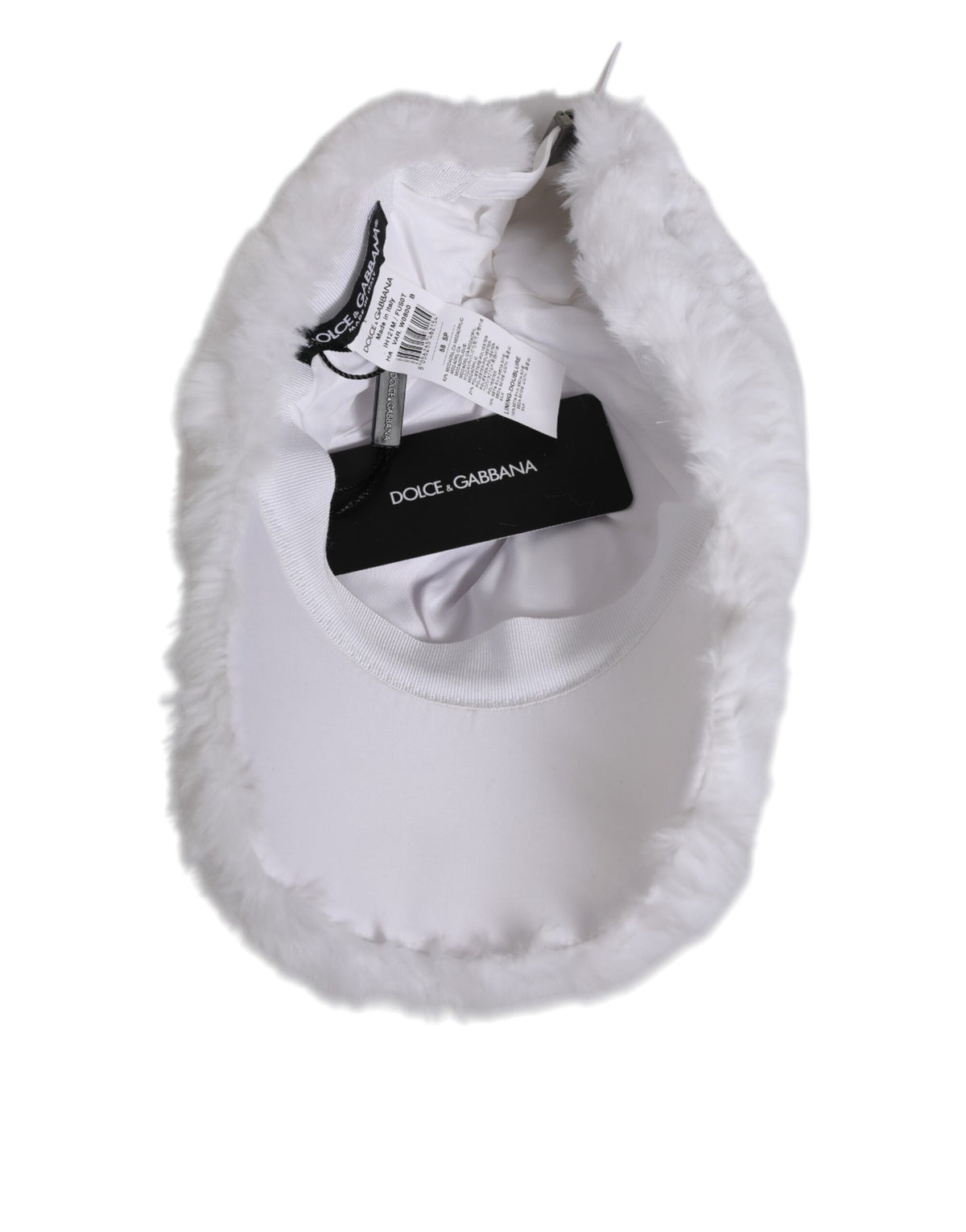 Dolce & Gabbana Modacrylic Polyester & Silk Baseball Cap - White