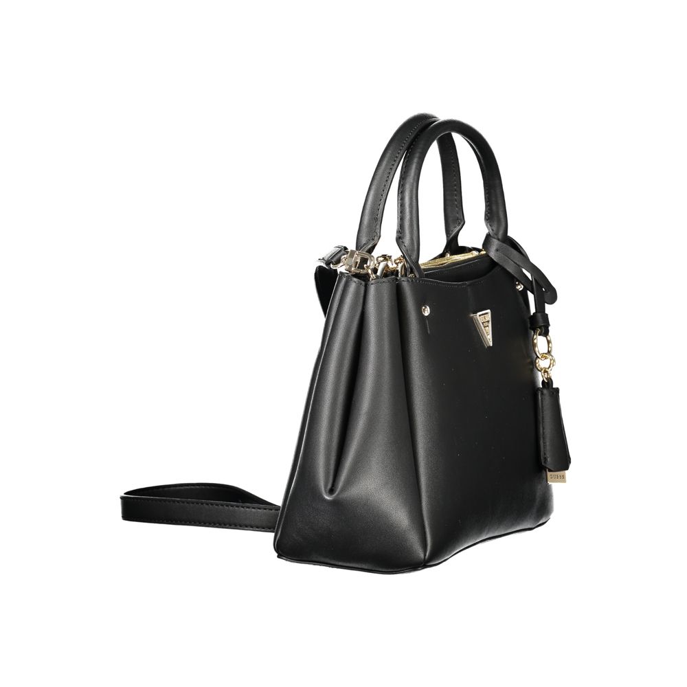 Guess Jeans Talent Polyethylene Small 2-in-1 Shoulder & Crossbody Travel Handbag - Black