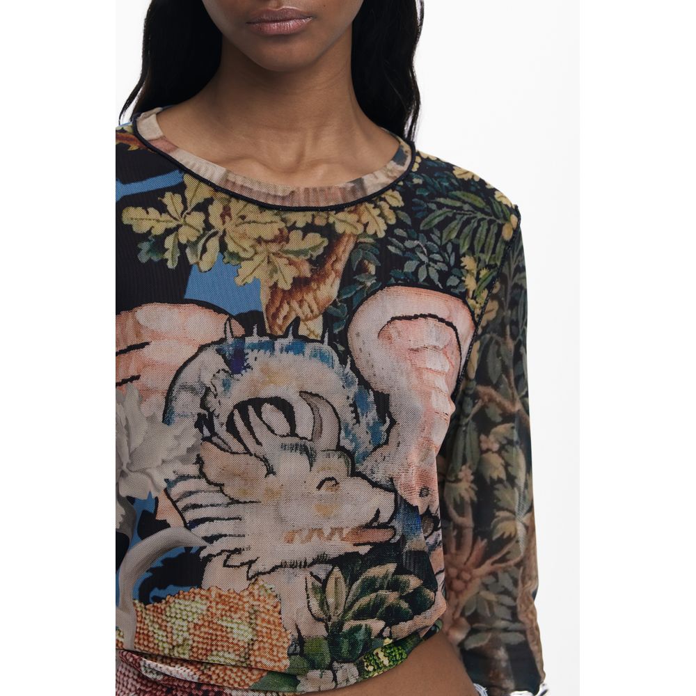 Desigual Black Polyester T-Shirt