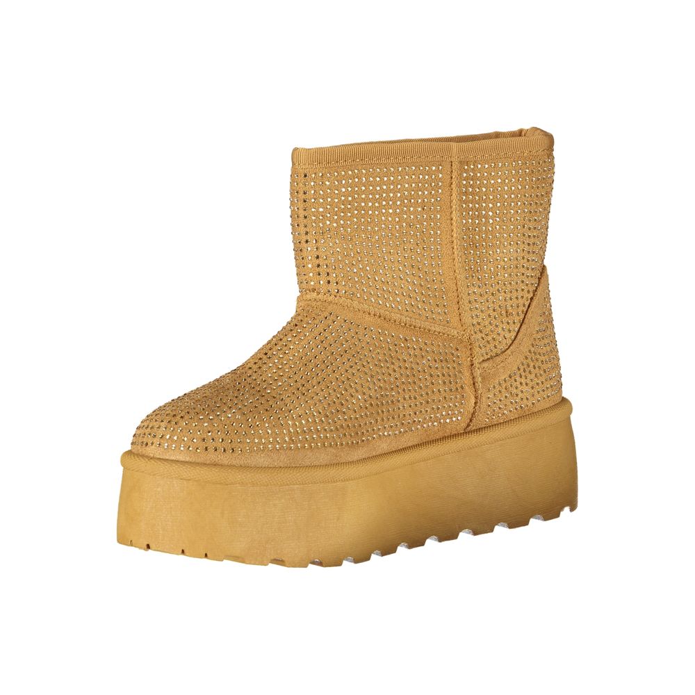 Ankle Boots by Laura Biagiotti for women in polyester polyethylene fur & rhinestones brown features an performance-driven Women's Polyester Polyethylene Fur & Rhinestones Ankle Boots silhouette, defined by a sophisticated and a performance-driven .