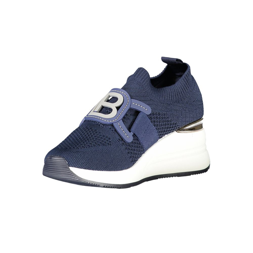 Laura Biagiotti Women's Athletic Polyester & Polyethylene Sneakers - Blue Signature